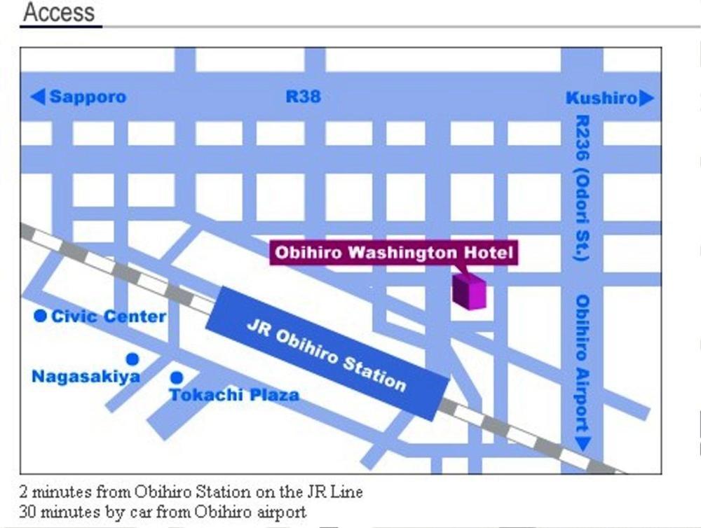 Obihiro Washington Hotel Екстериор снимка